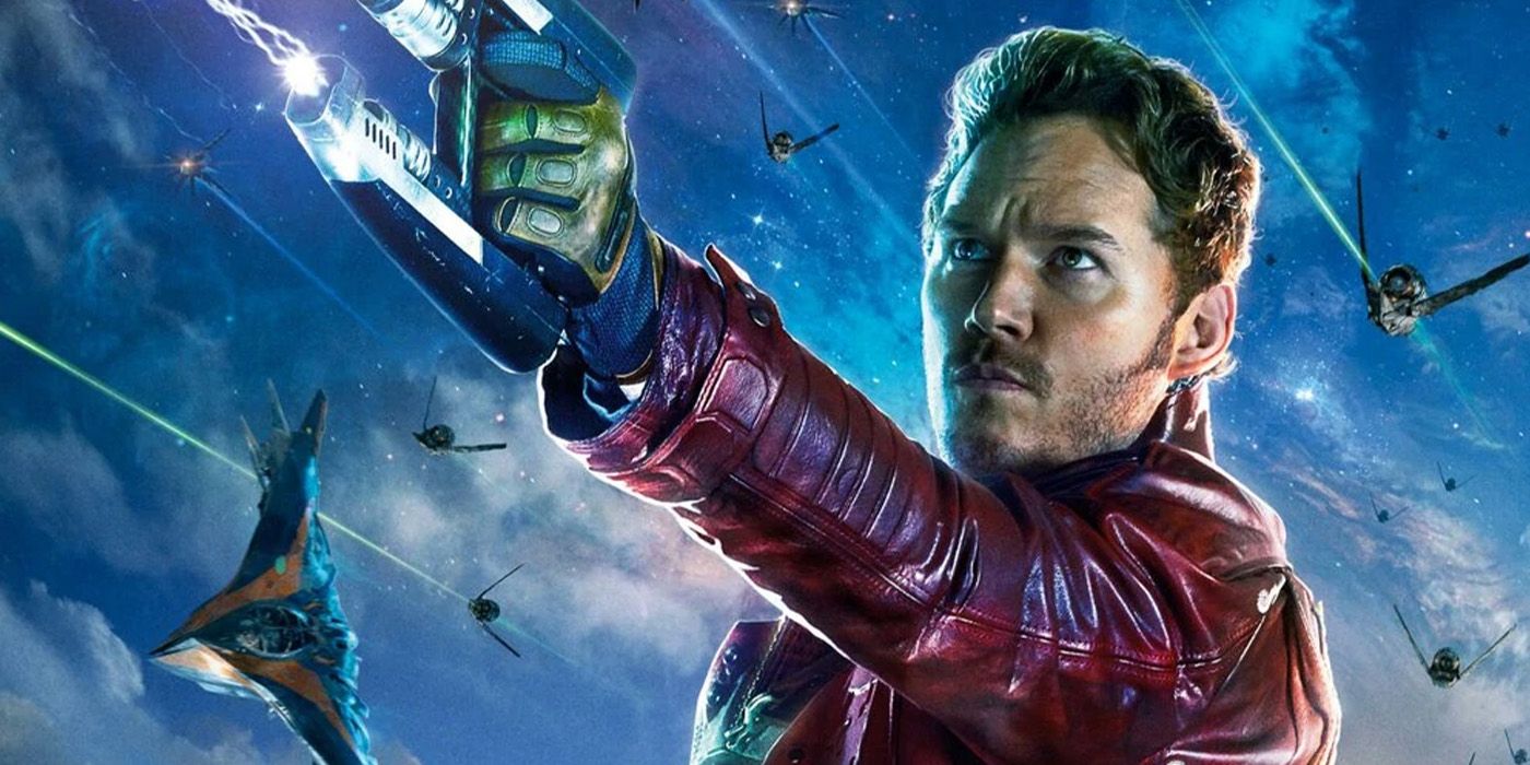 star-lord played by chris pratt in the mcu