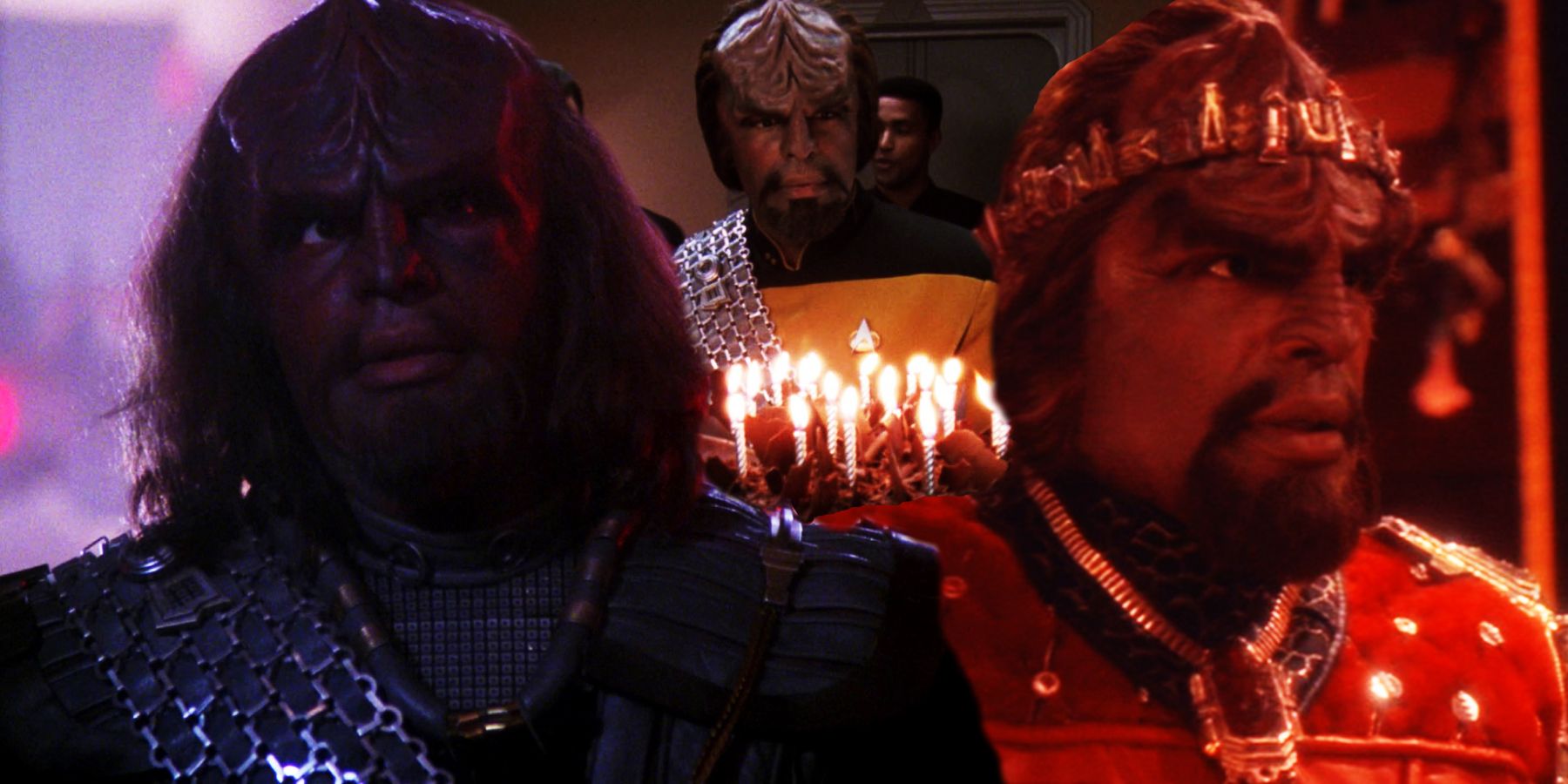 The many faces of Michael Dorn as Worf in Star Trek