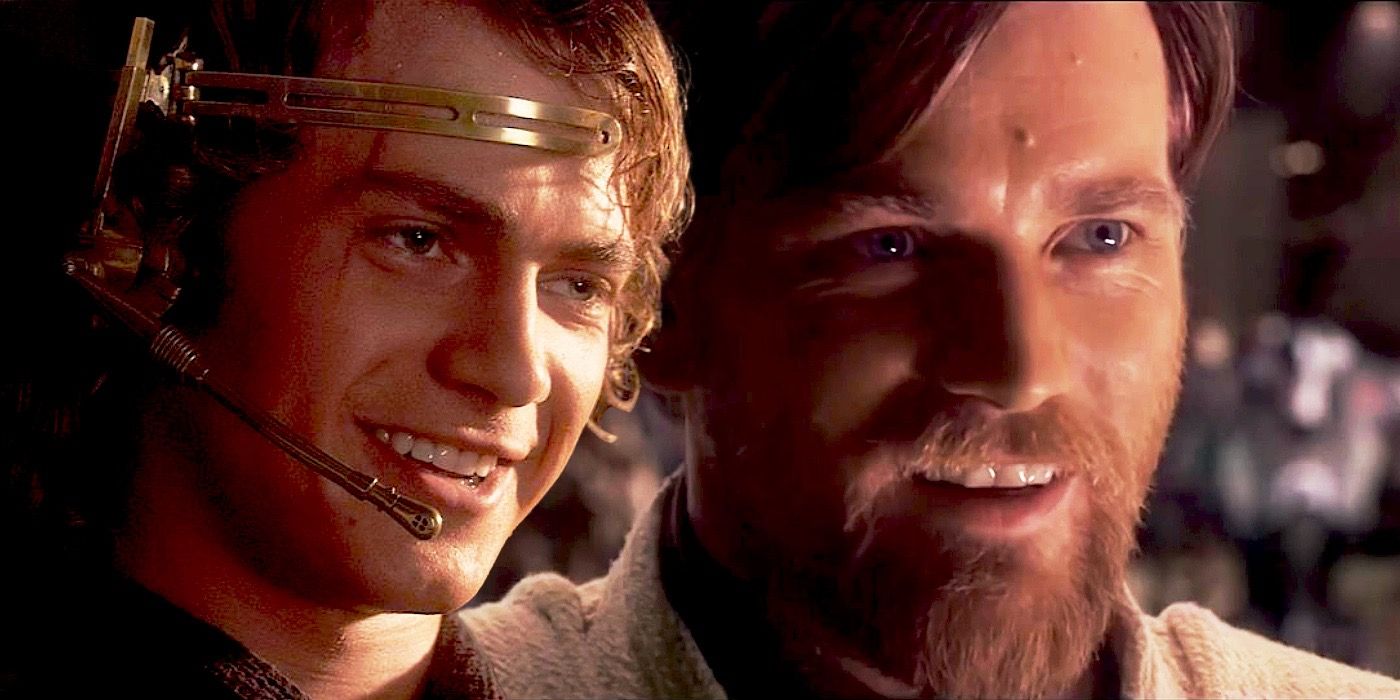 Anakin Skywalker and Obi-Wan Kenobi in Revenge of the Sith.