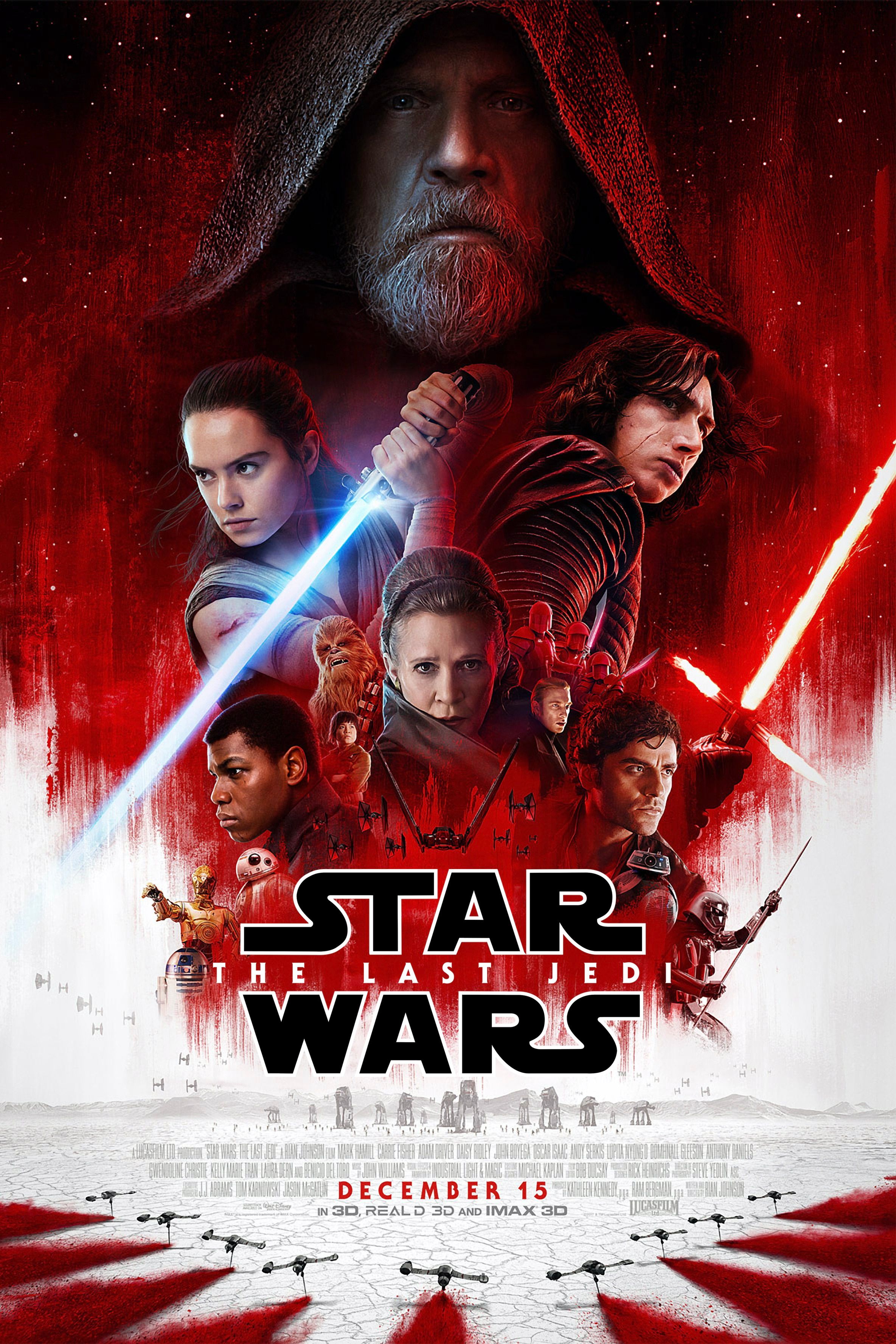 Cartel de la película Star Wars Los últimos Jedi