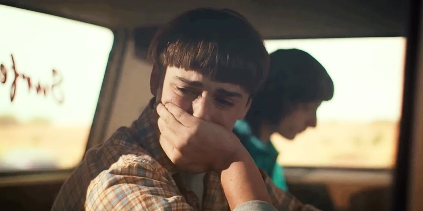 Will crying in the van in Stranger Things