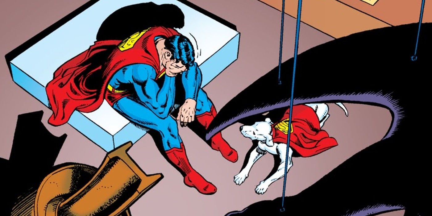 superman is crying