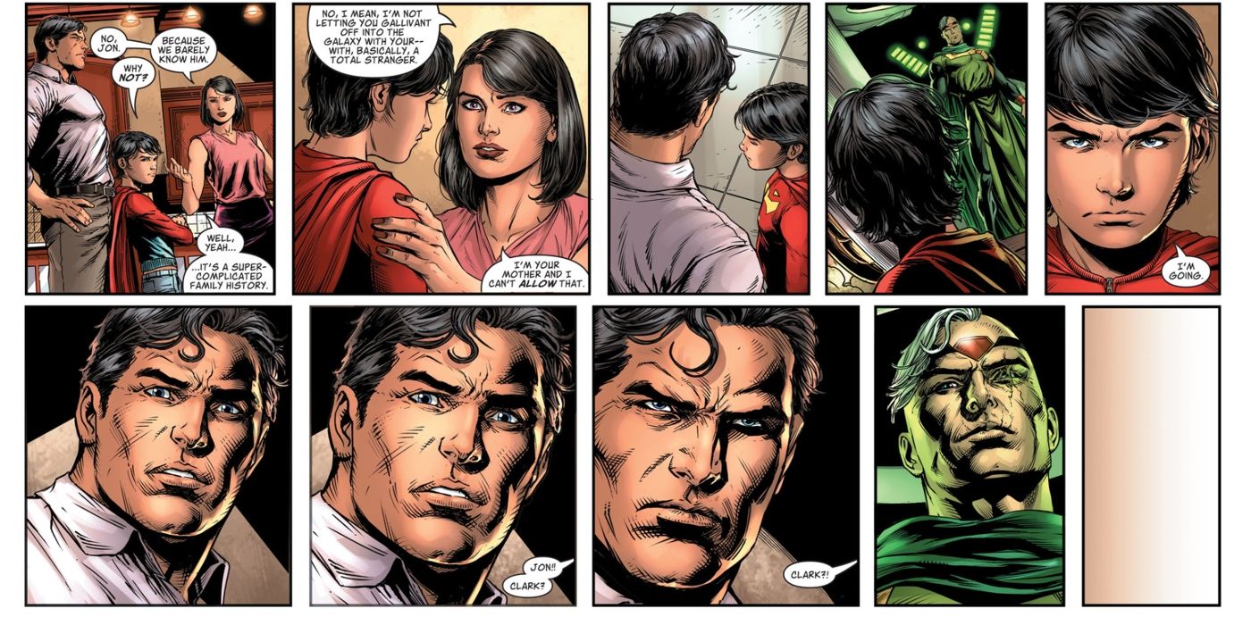 Superman permite que Jon Kent se vaya con Jor-El DC Comics