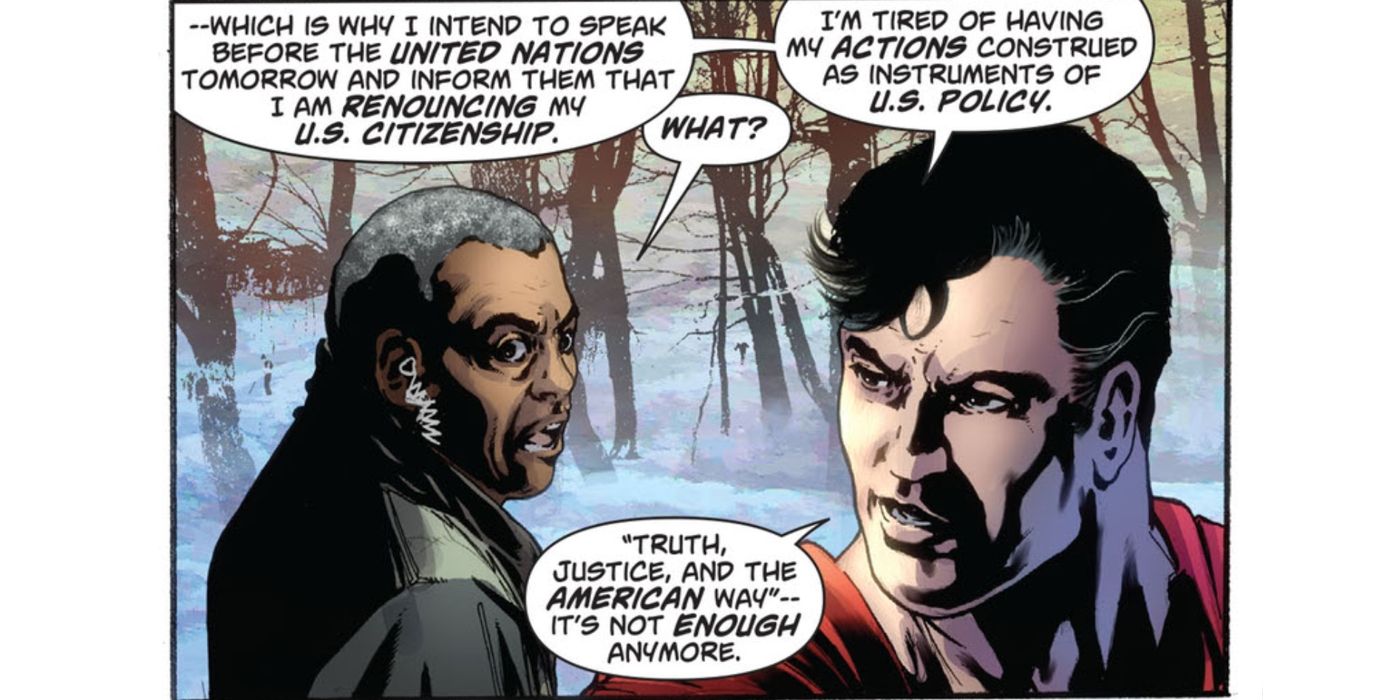 Superman renuncia a la ciudadanía DC Comics