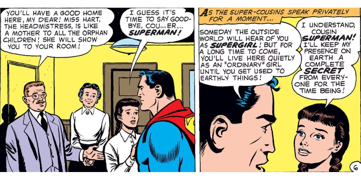 Superman envía a Supergirl al orfanato DC Comics