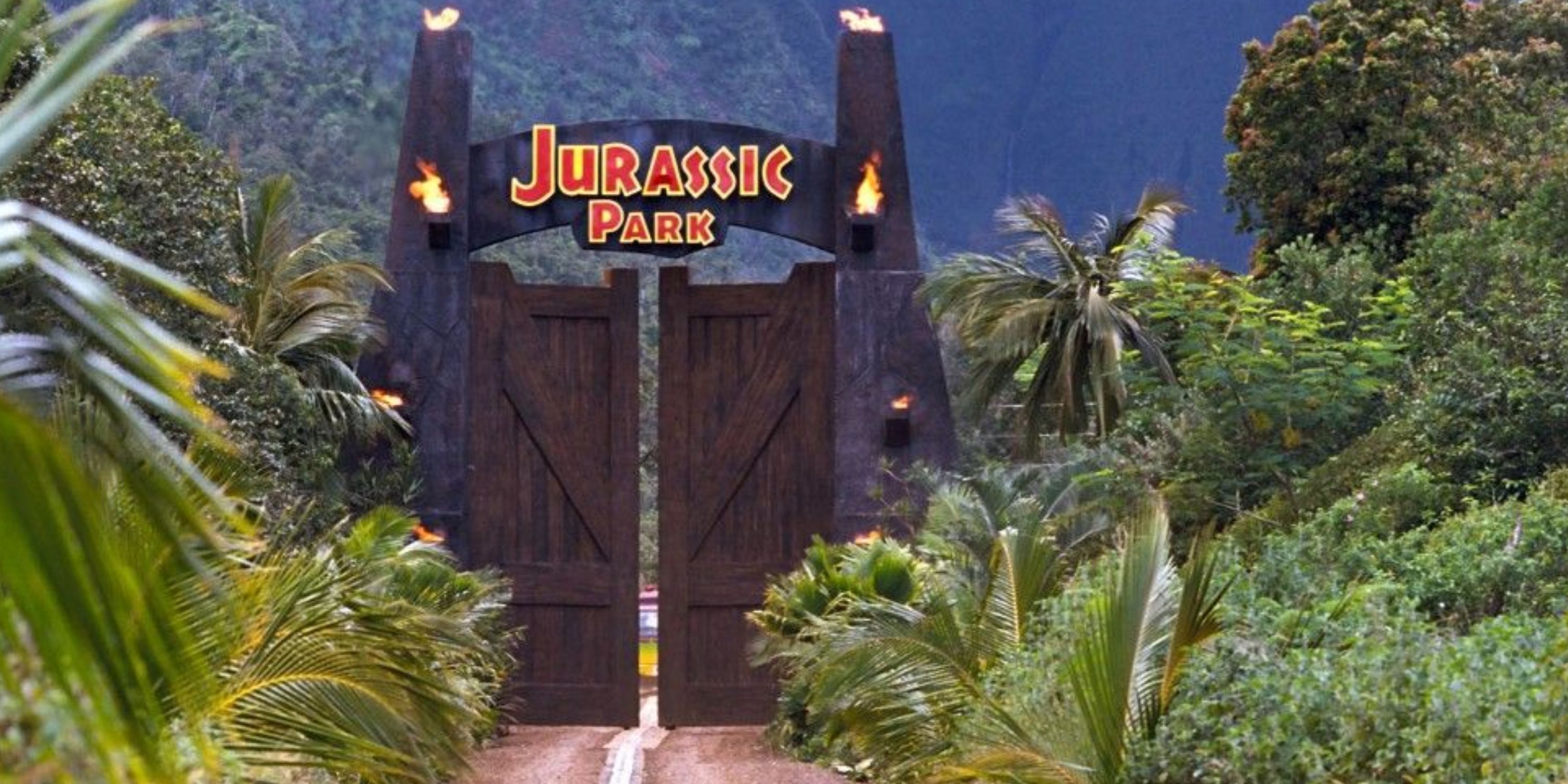The gates of Jurassic Park