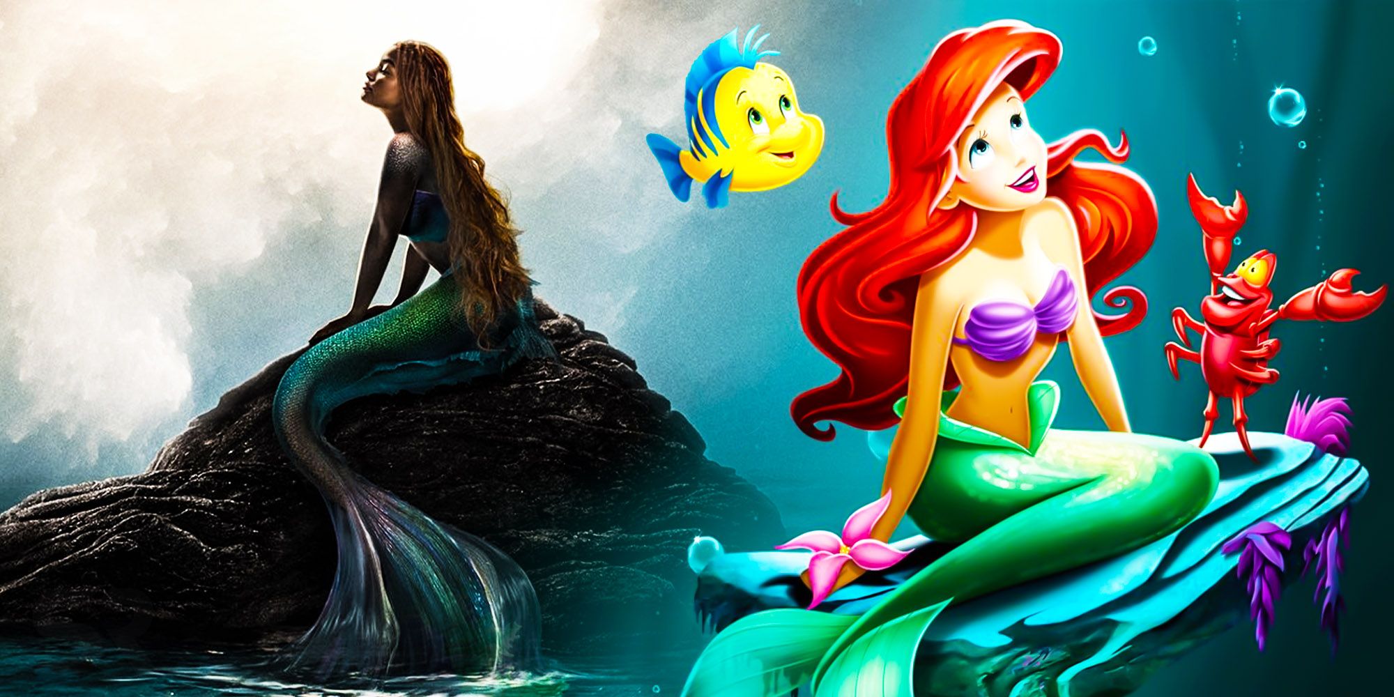 the little mermaid live action vs animation