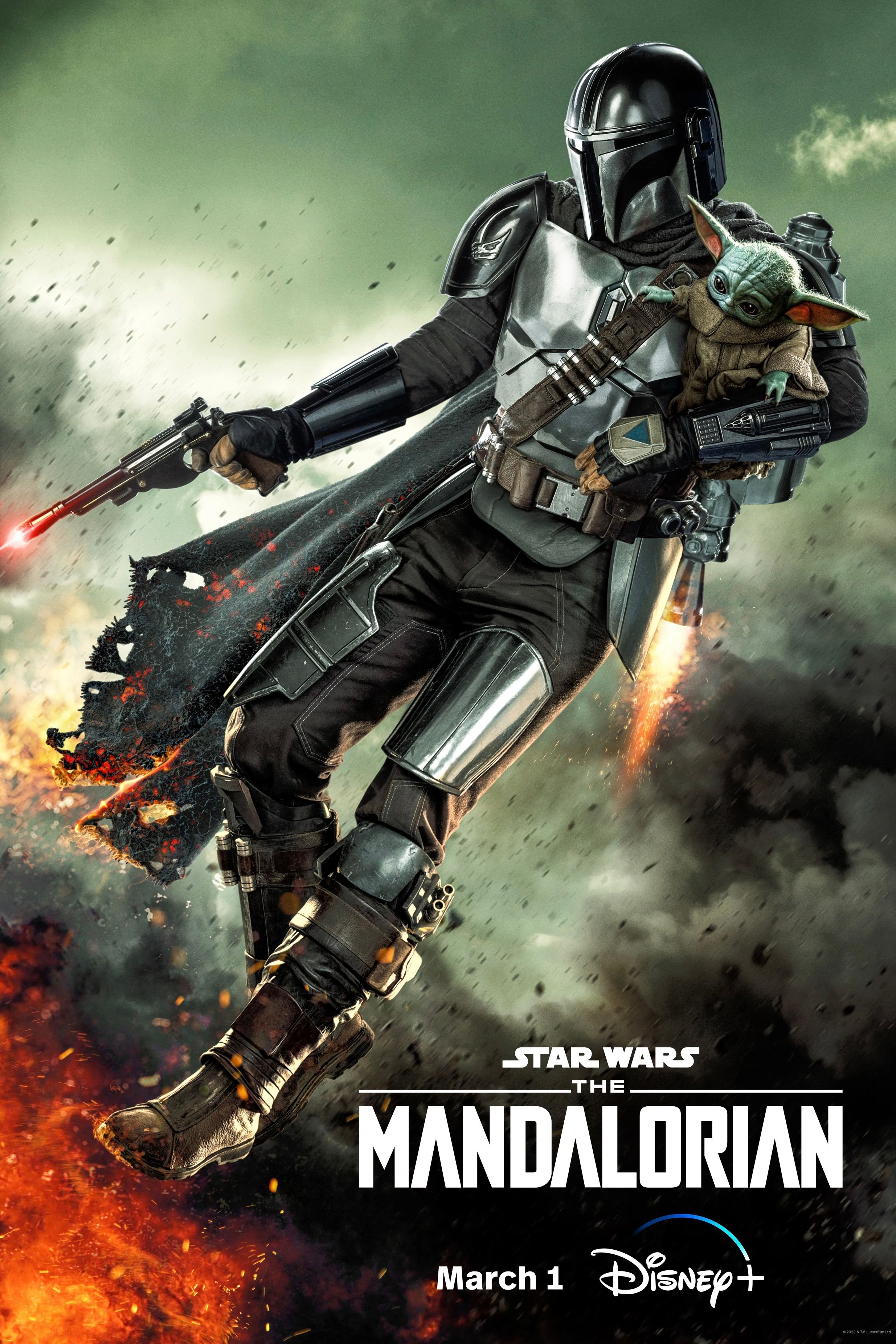 El cartel de la temporada 3 de Mandalorian