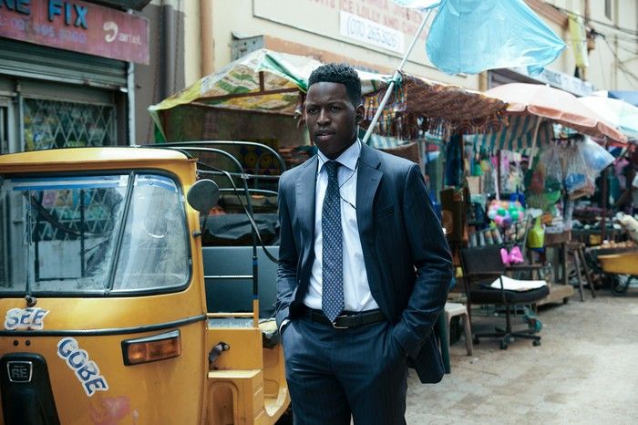 The Power&rsquo;s Tunde portrayed by Toheeb Jimoh walking down the street.