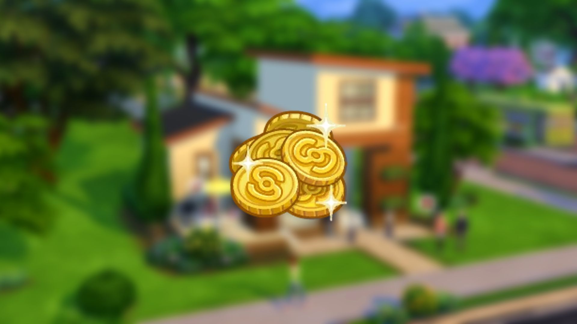 Fondo de Los Sims 4 Simoleones en Starter Build House