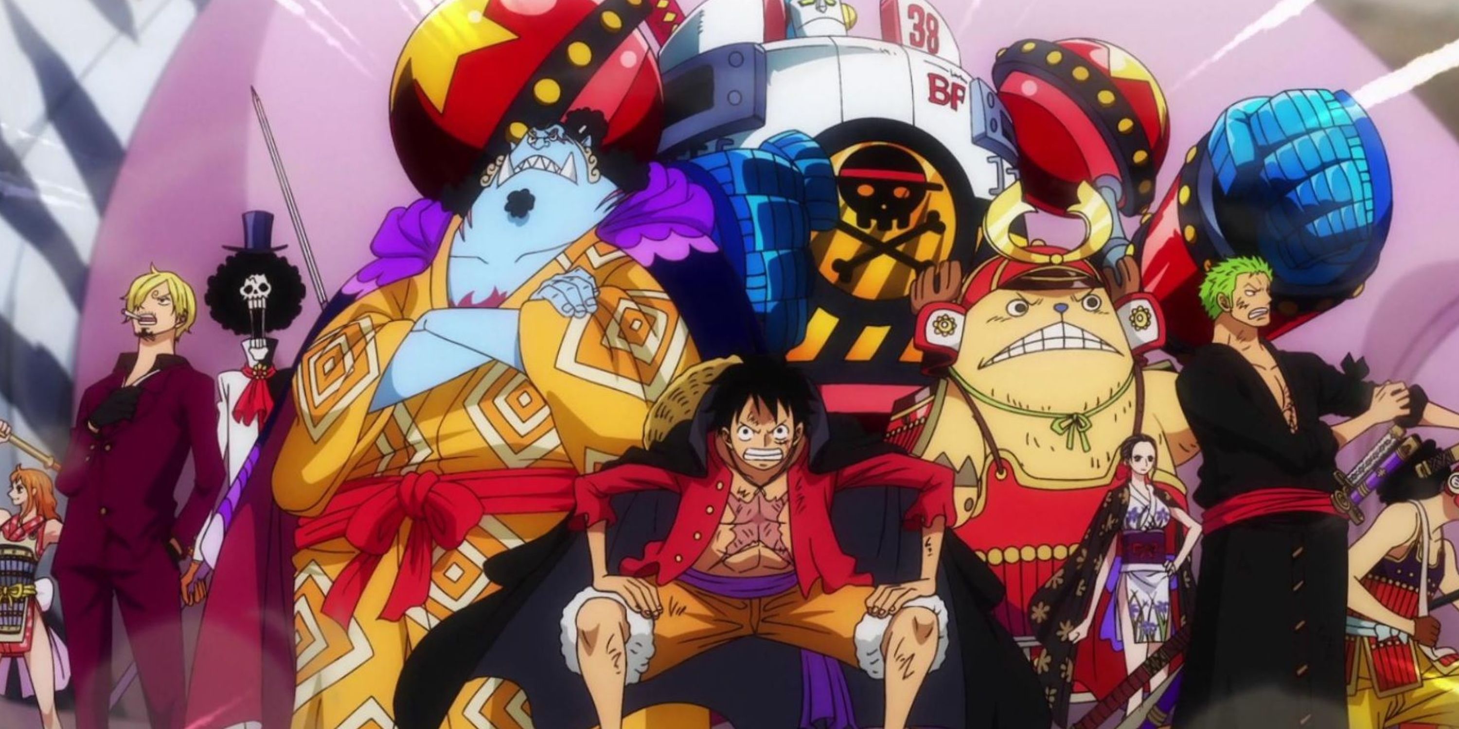 The Straw Hats assemble in One Piece episode 1000