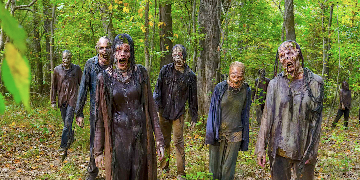 The Walking Dead Walkers in the woods
