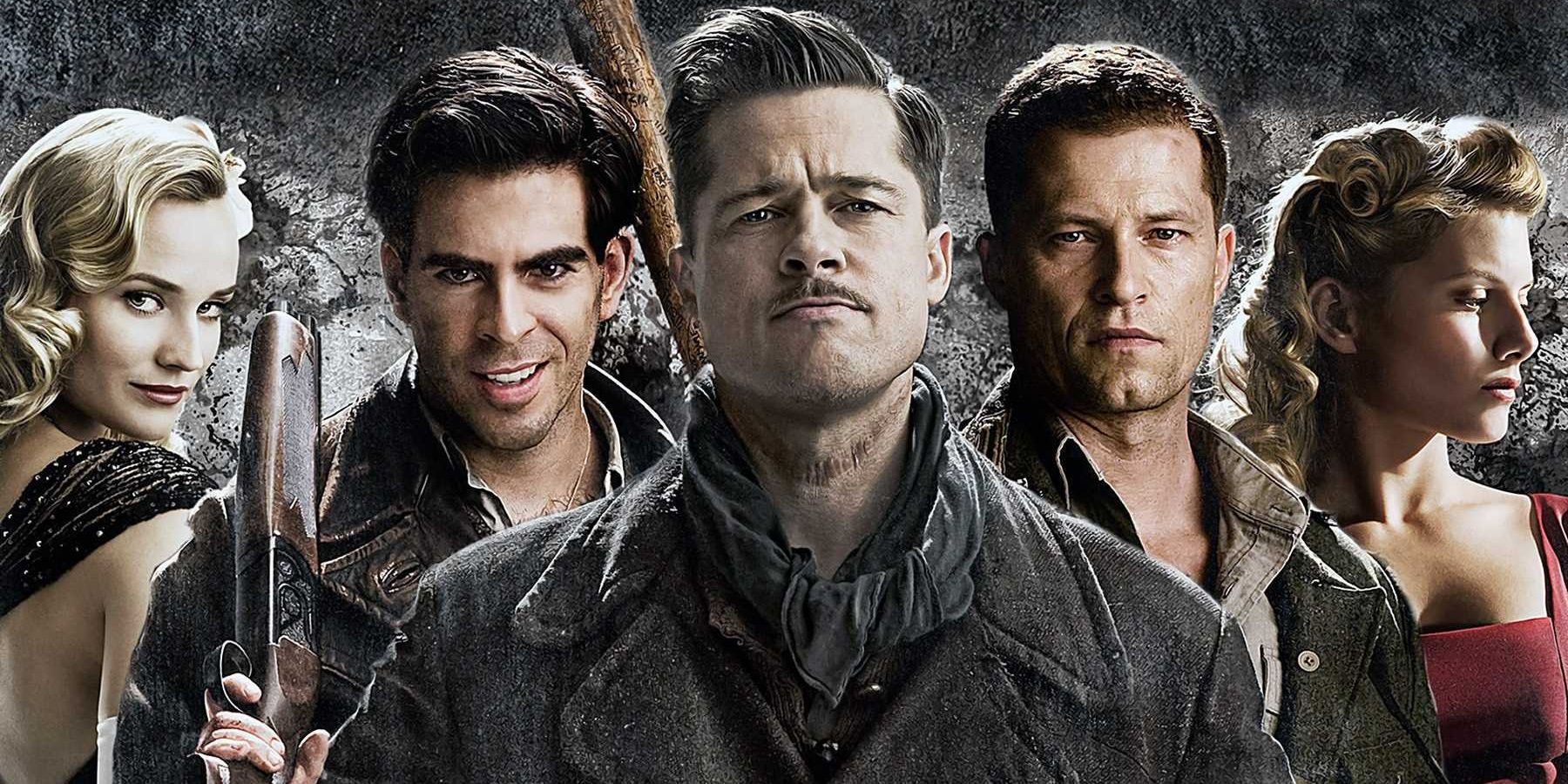 The cast of Inglourious Basterds
