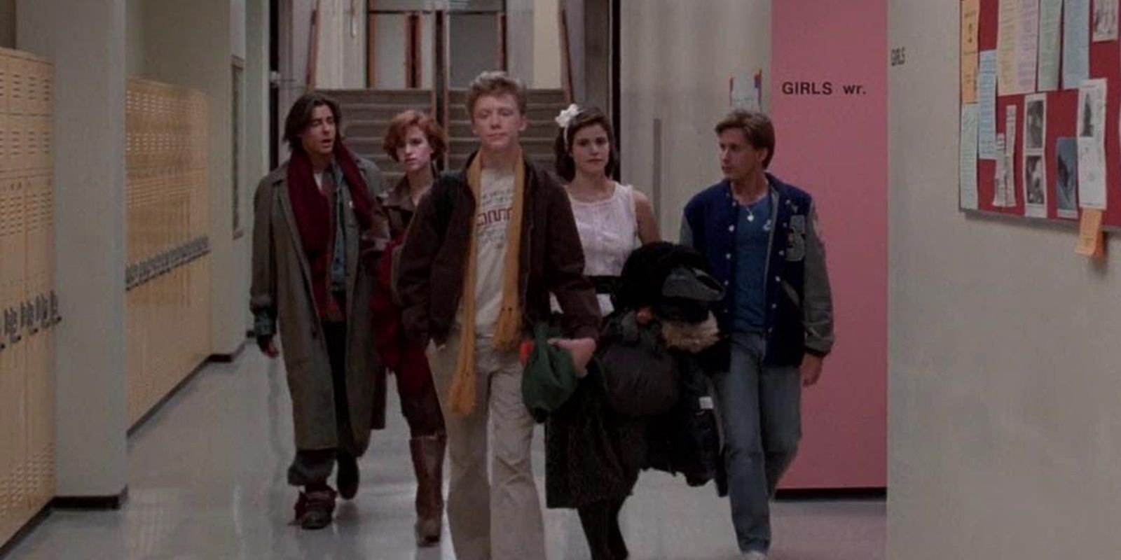 The kids leave detention at the end of The Breakfast Club
