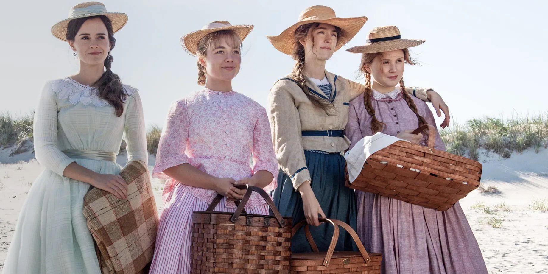 The March sisters on the beach in Little Women
