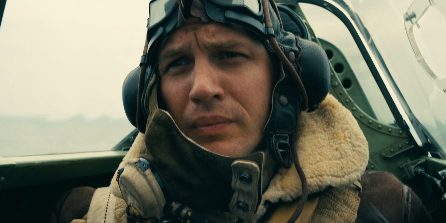 Tom Hardy in a fighter plane in Dunkirk