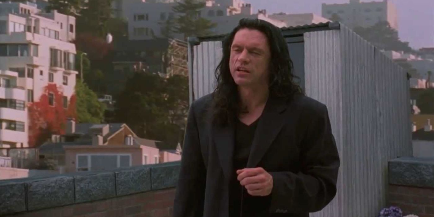 Tommy Wiseau as Johnny in The Room