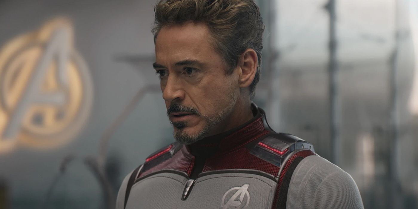 Robert Downey Jr's Tony Stark in a time travel suit in Avengers: Endgame