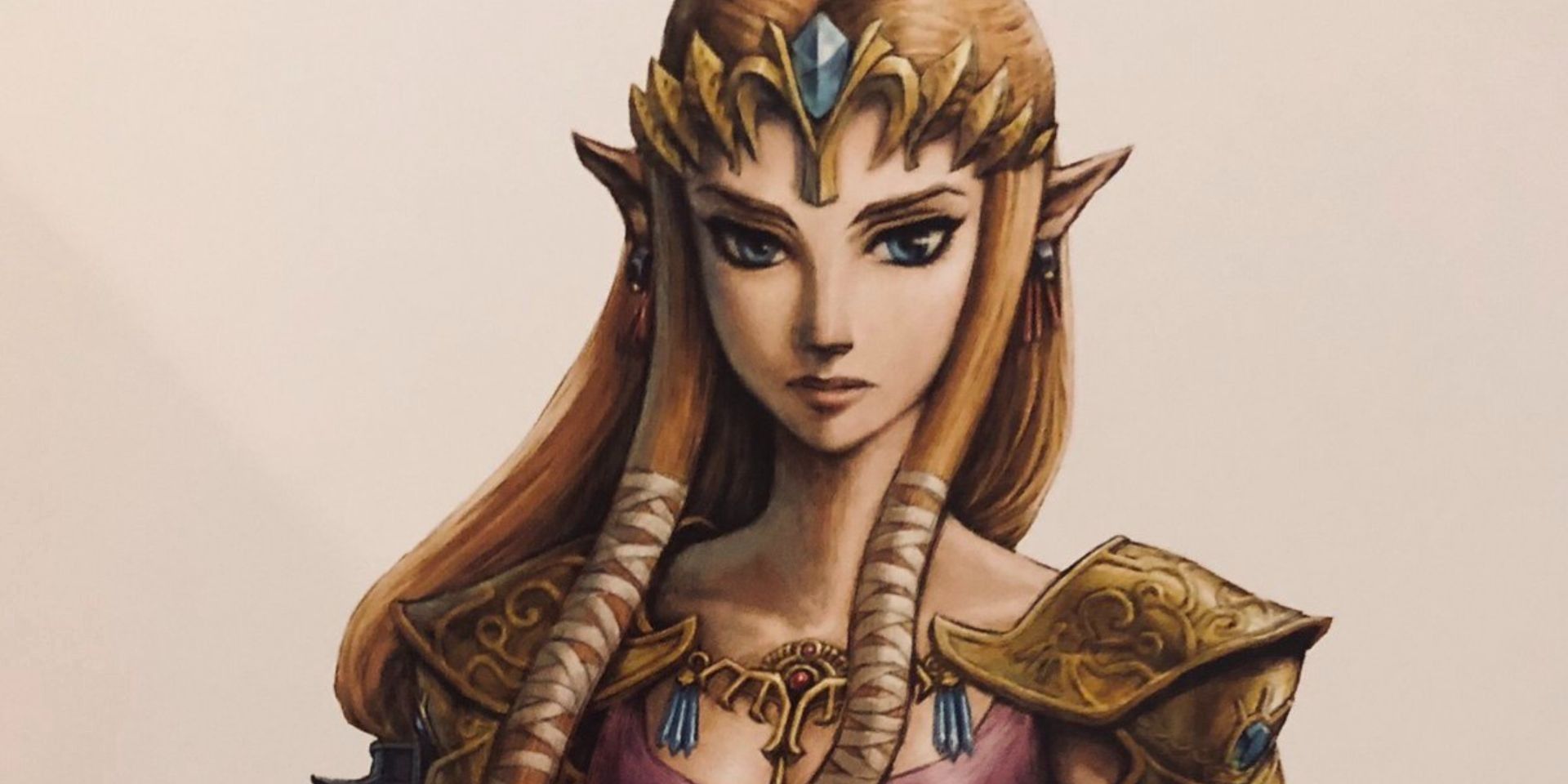 Obra de arte de la Princesa Zelda hecha para The Legend of Zelda: Twilight Princess HD.