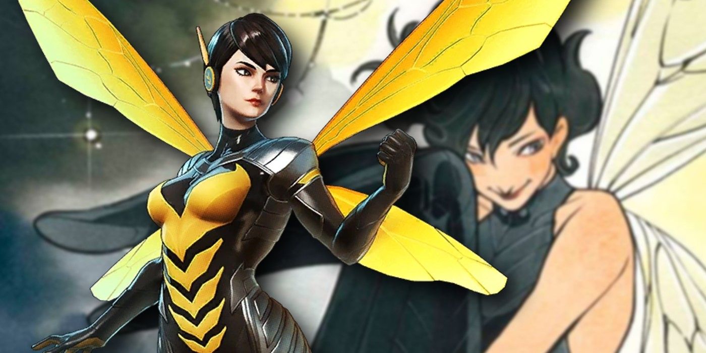 Imagem em destaque da capa da variante Ultimate Marvel Wasp over Peach Momoko