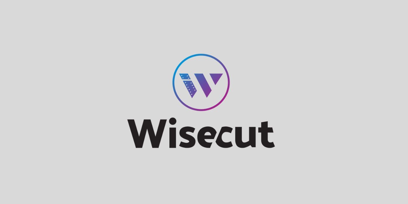 Wisecut logo on gray background