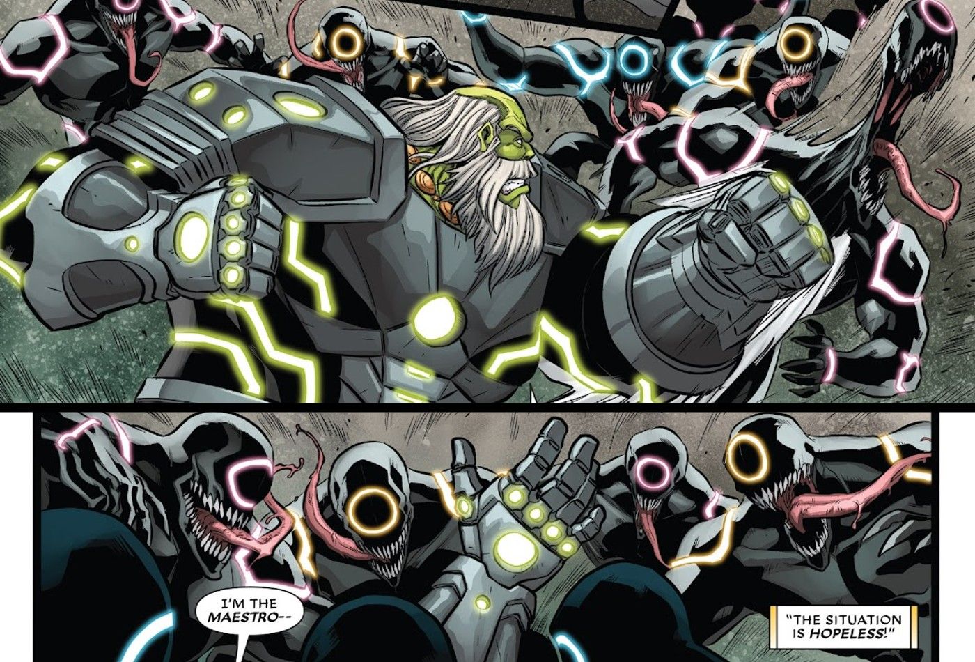 venom void takes down maestro hulk