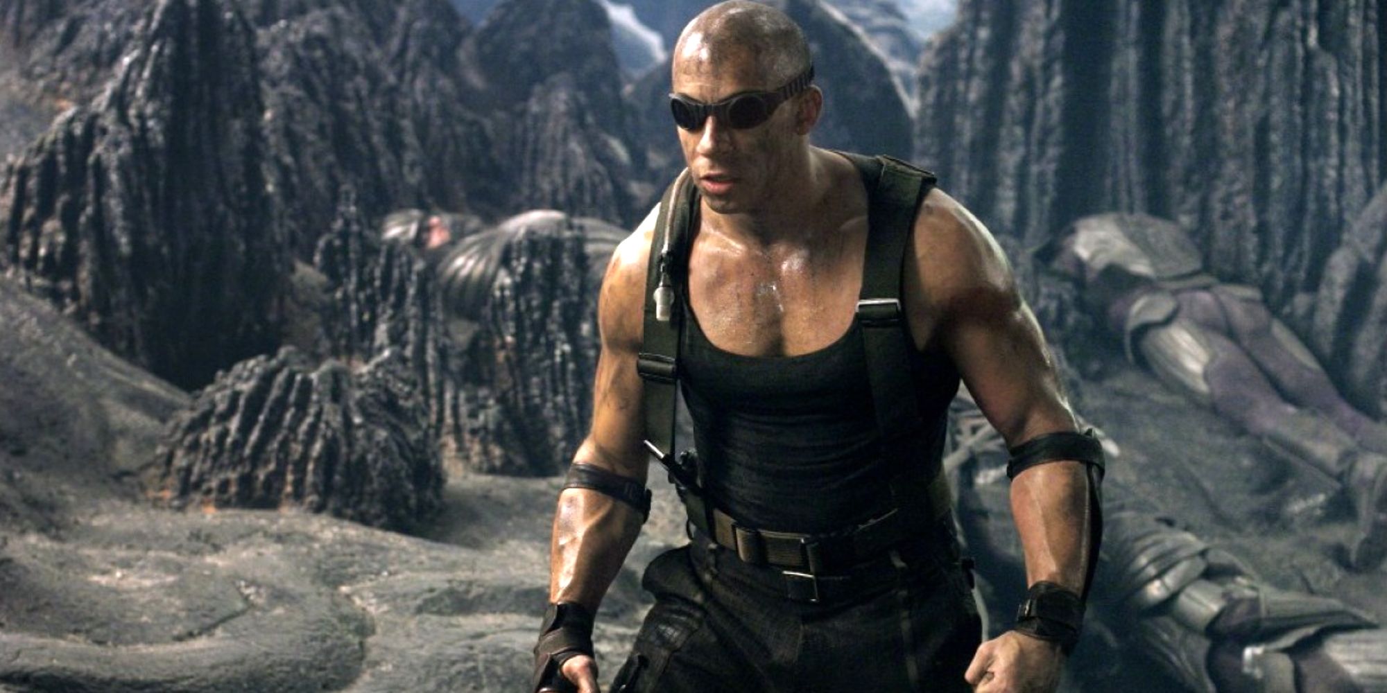 Riddick looks on in Chronicles of Riddick