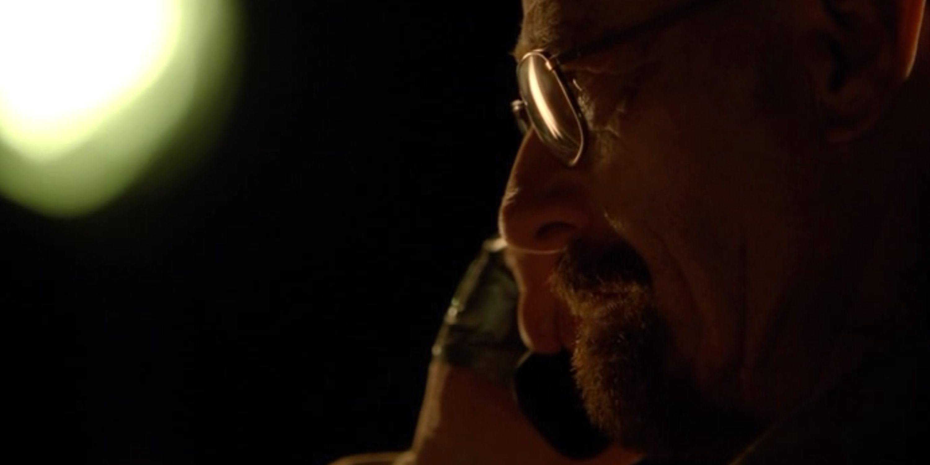 Walt on the phone in the Breaking Bad episode "Ozymandias"