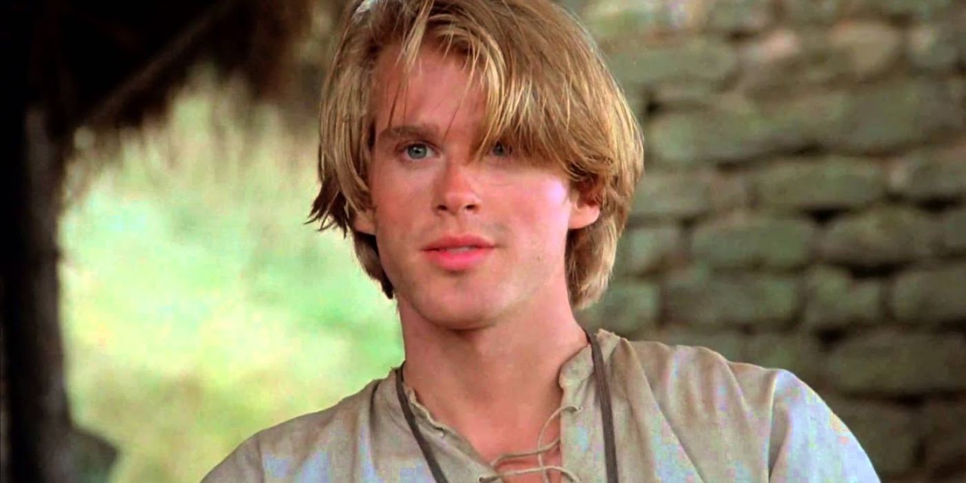 Westley staring at Buttercup outside on The Princess Bride