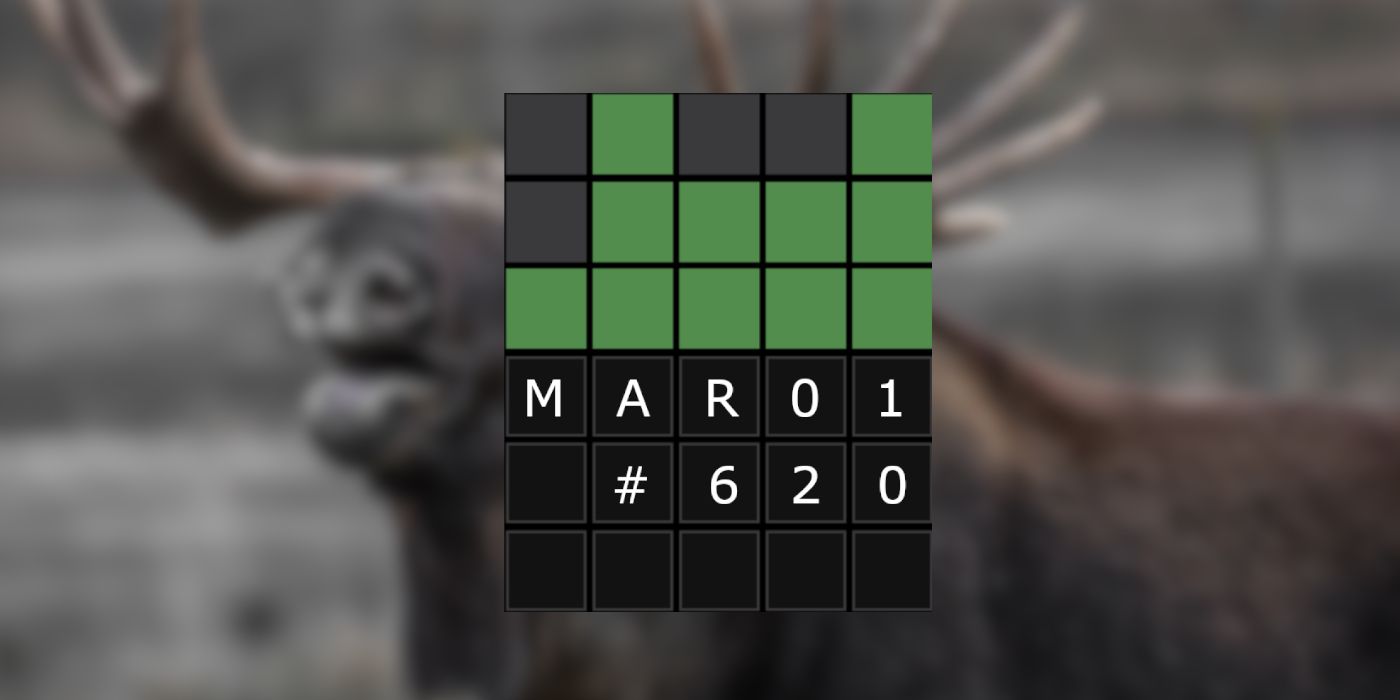 March 1 world grid with a moose in the background