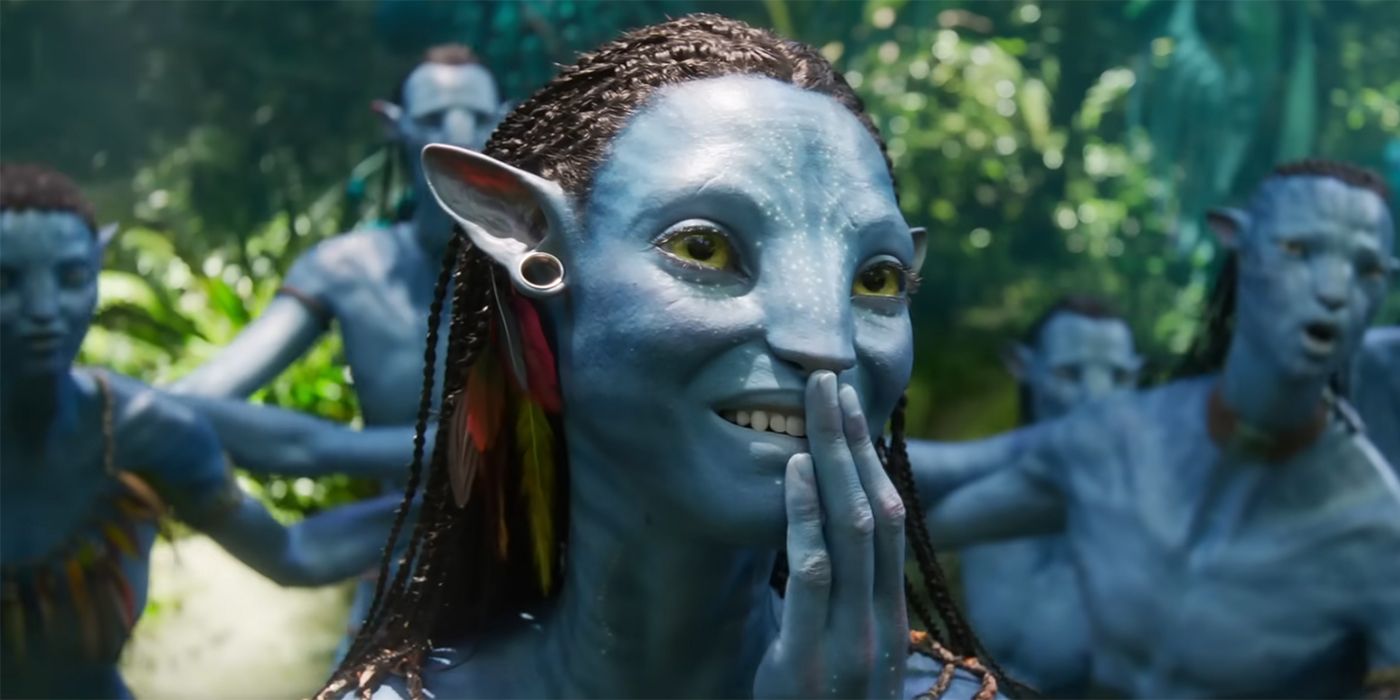 Zoe Saldana dans Avatar La voie de l'eau