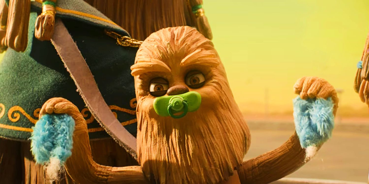 A baby claymation wookie in Star Wars Visions Season 2