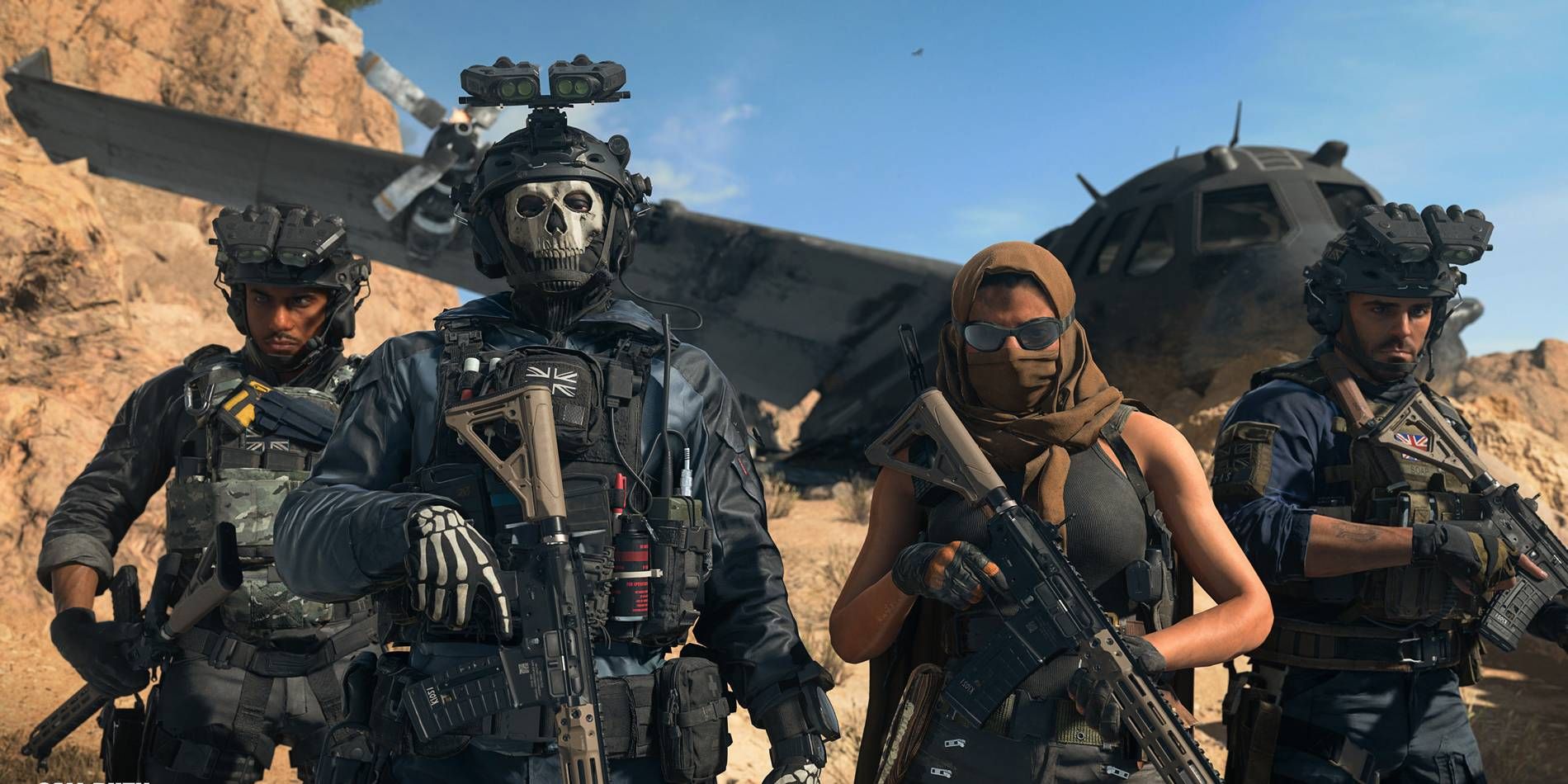 Call of Duty Warzone 2.0 Season 3 Promotional Image with Alejandro and Valeria New Operators on Far Right