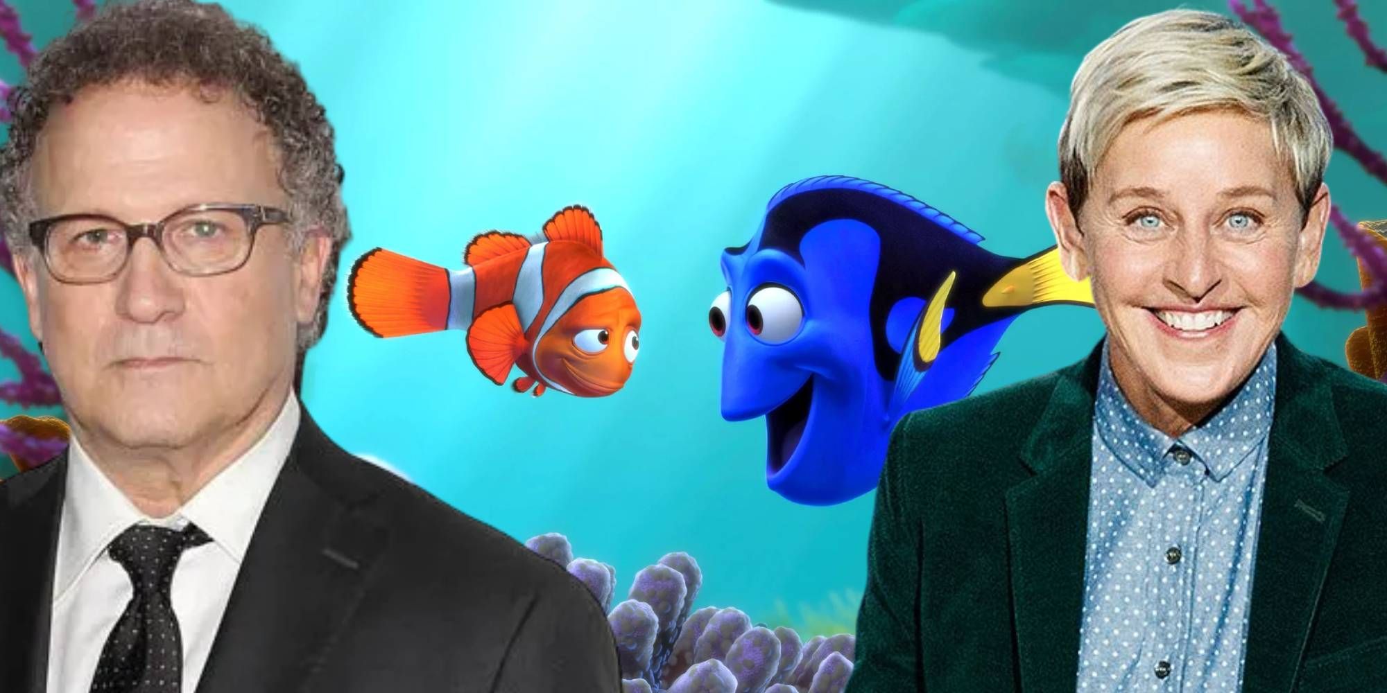Albert Brooks and Ellen Degeneres as Marlin and Dory in Finding Nemo