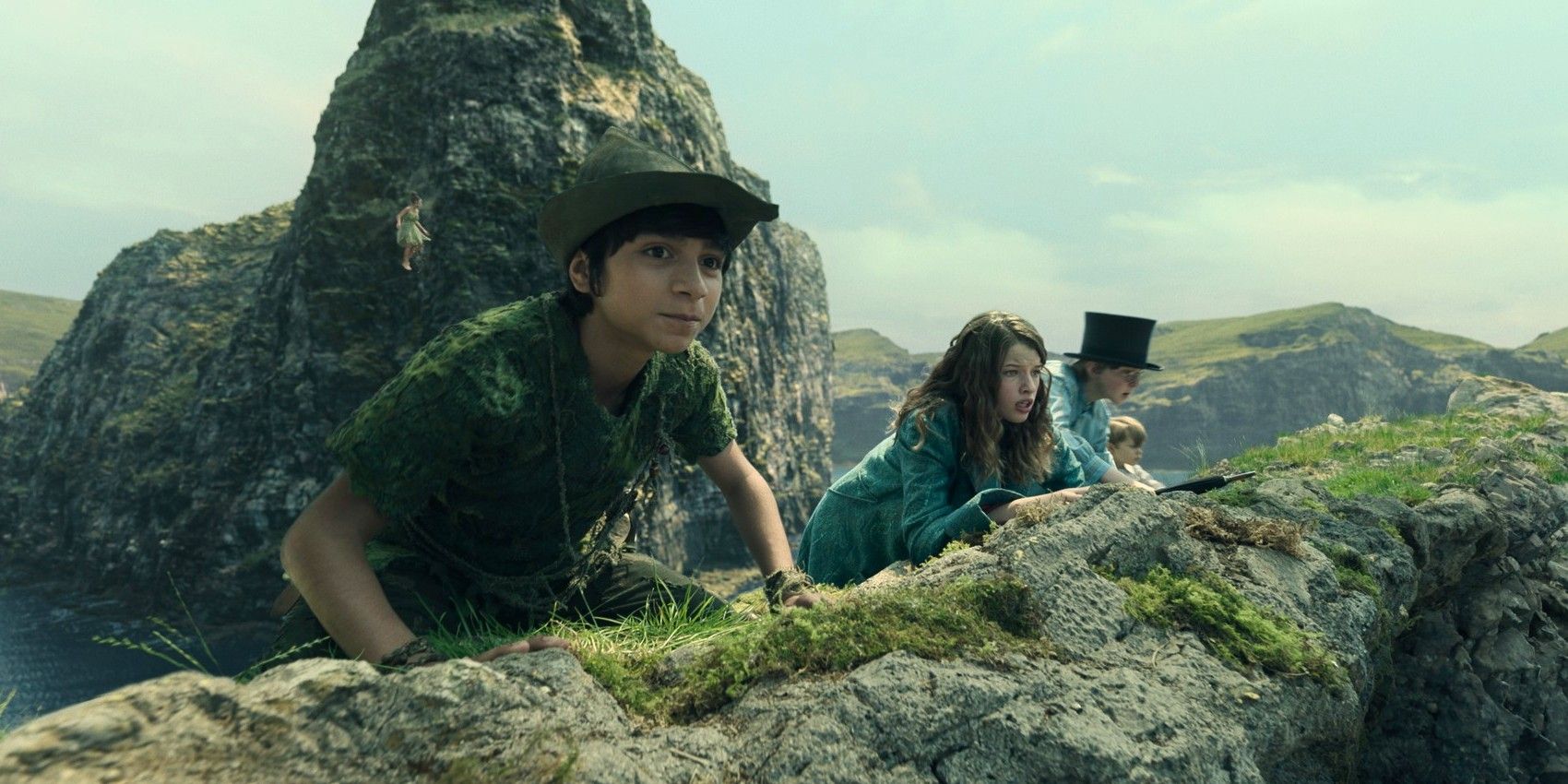 Alexander Molony, Ever Anderson, Joshua Pickering, and Jacobi Jupe in live-action remake Peter Pan and Wendy
