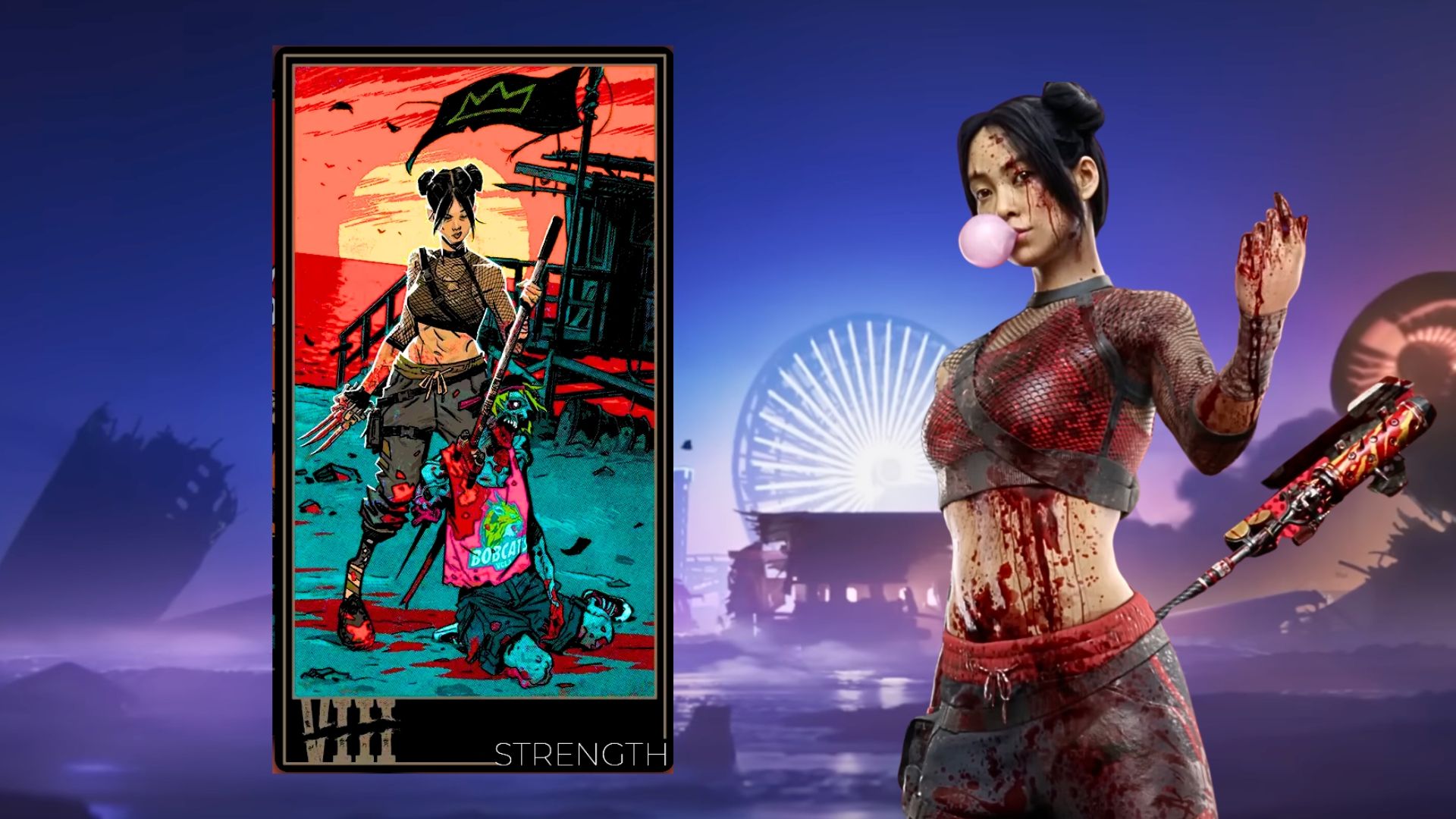 Amy Character Image and Card from Dead Island 2