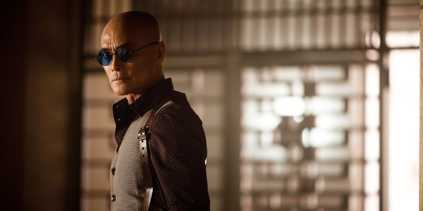 An image of Mark Dacascos wearing sunglasses in Knights of the Zodiac