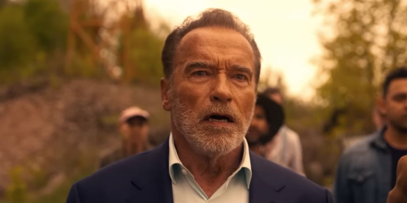 Arnold Schwarzenegger Looking Shocked in FUBAR