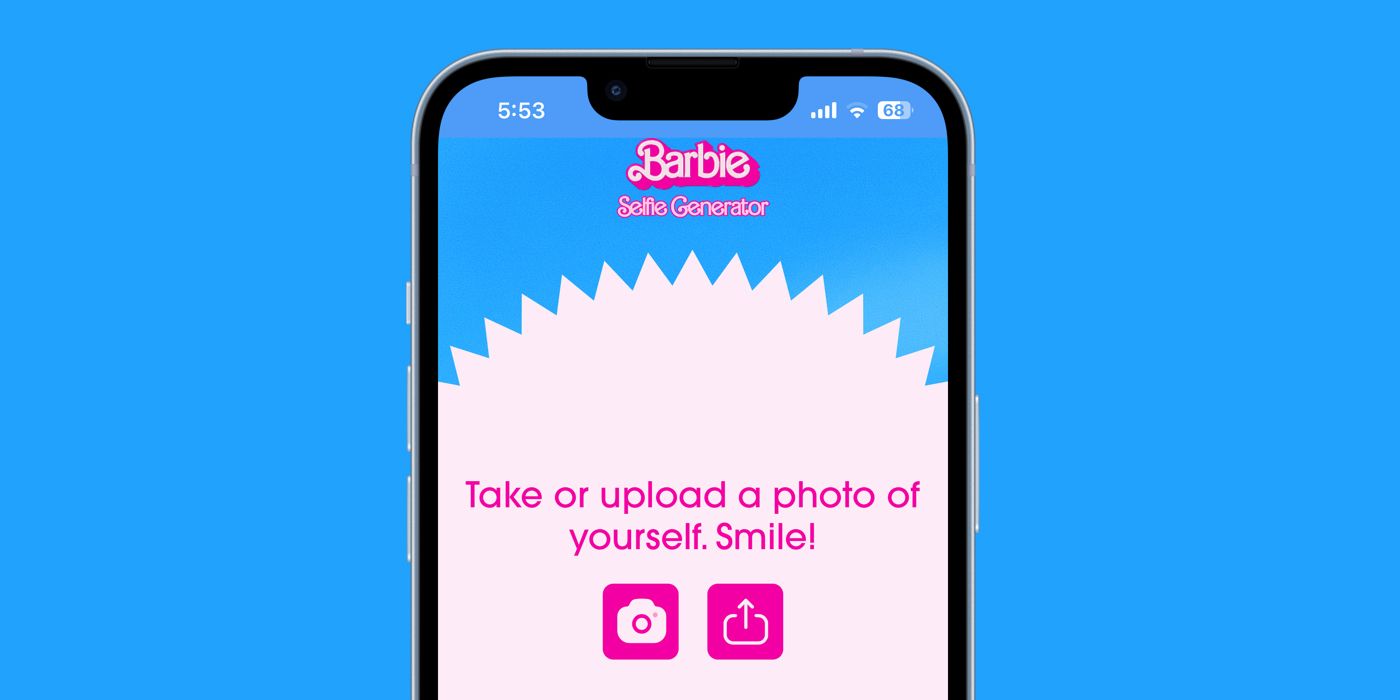 Barbie AI Selfie Generator di iPhone 14