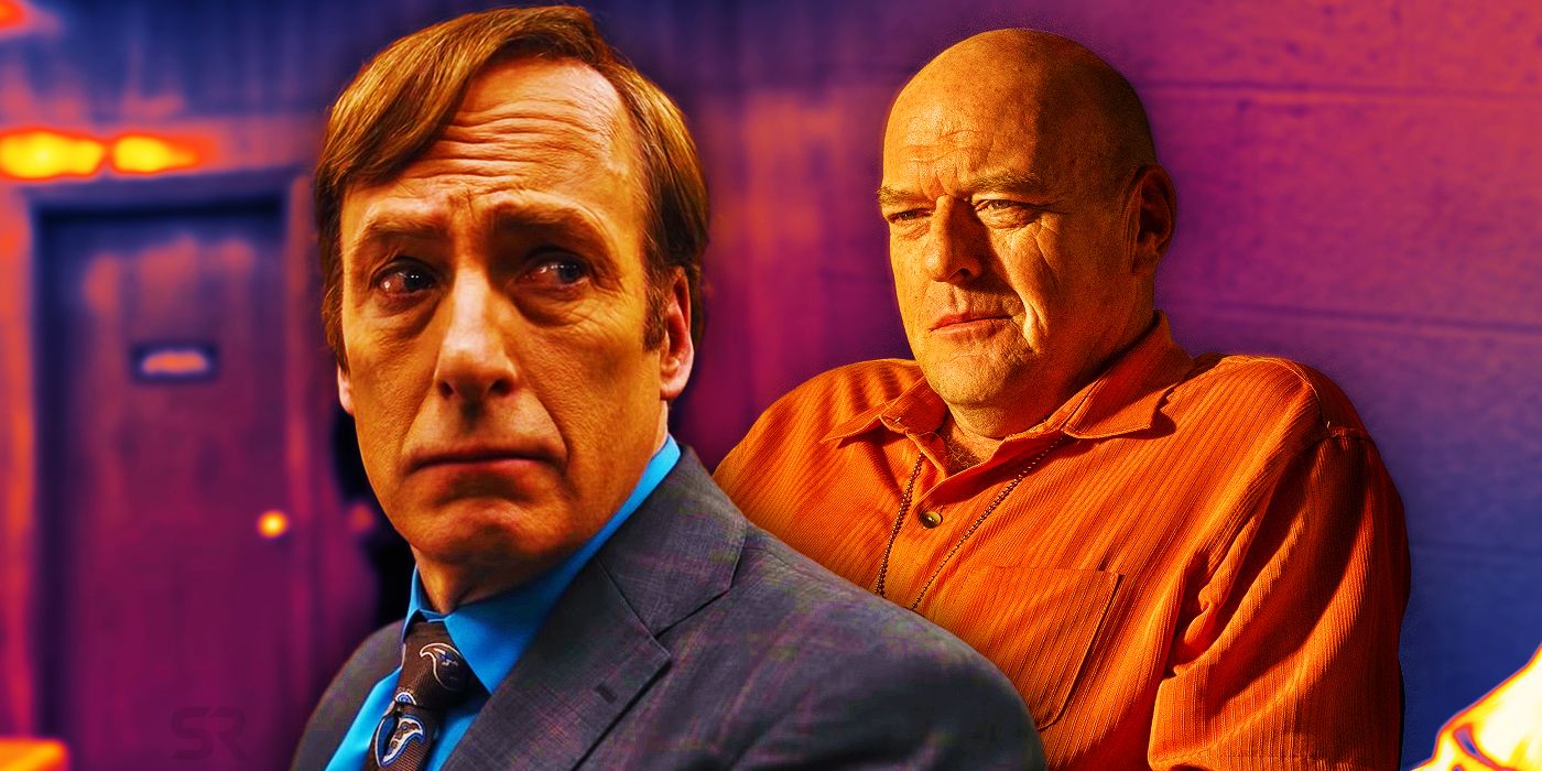 Bob Odenkirk as Saul and Dean Norris as Hank Schrader in Better Call Saul