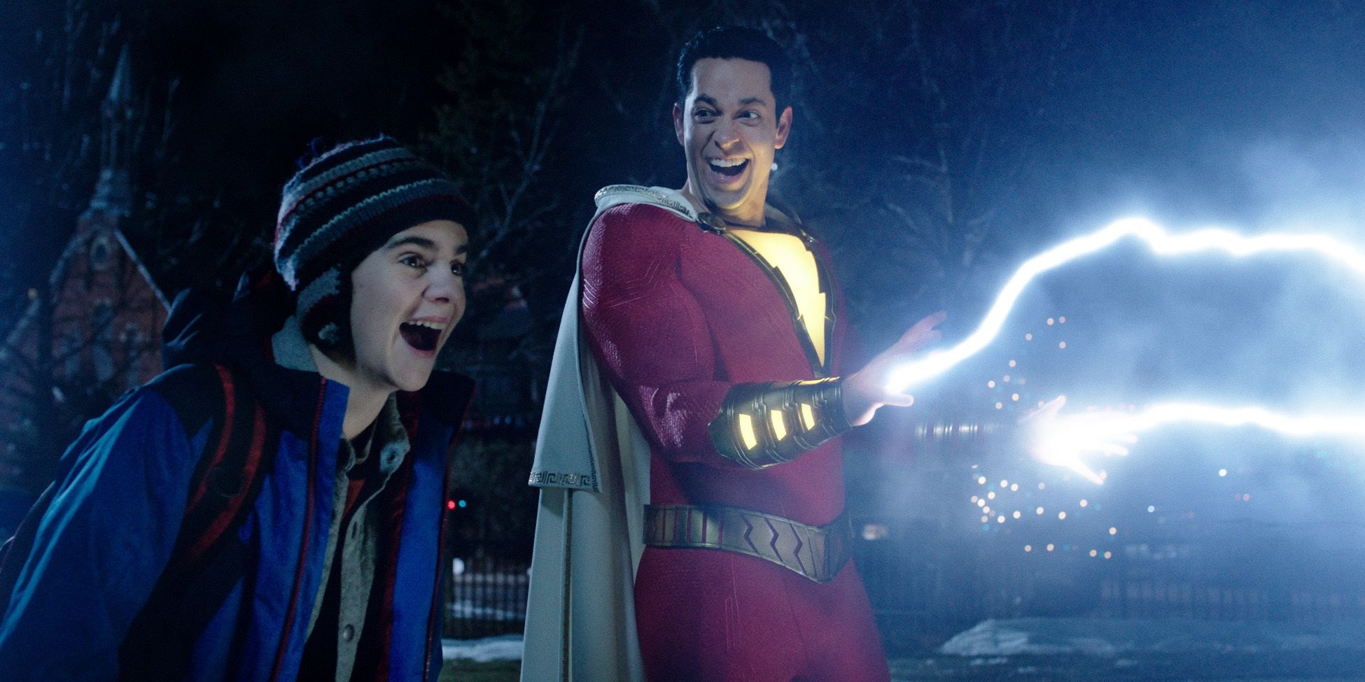 Billy usando seus poderes no Shazam