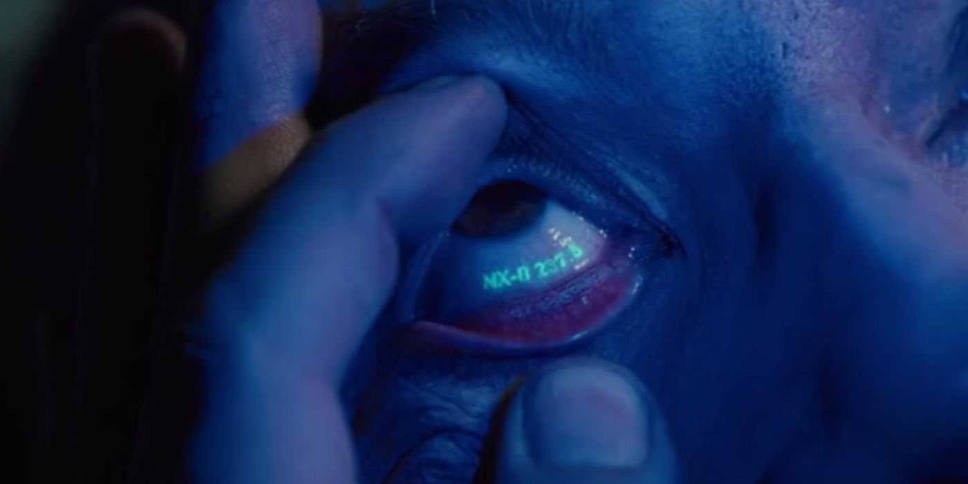 Blade Runner: Replicant eye serial number.