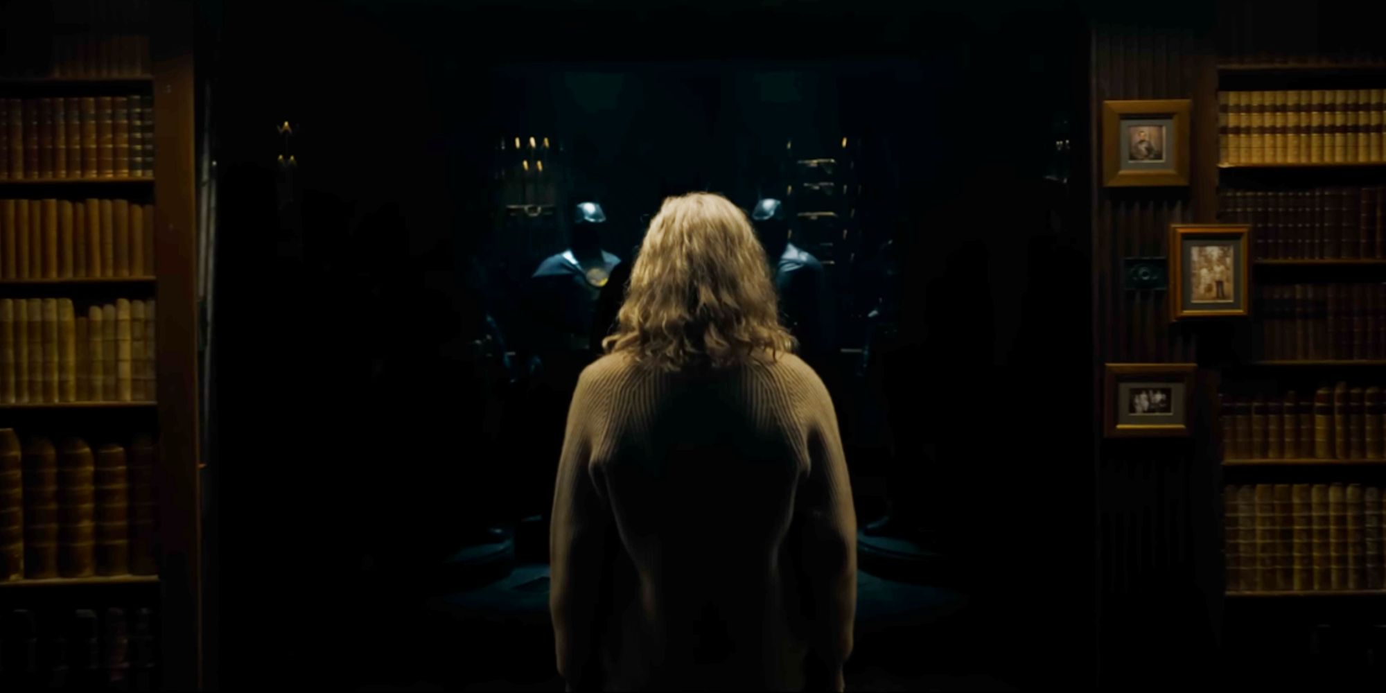 Blonde Character in Batman&rsquo;s Batcave in The Flash