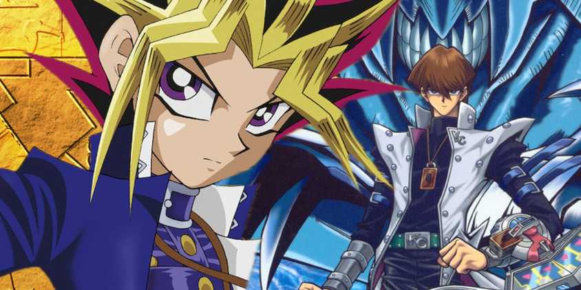 Yu-Gi-Oh!'s Yugi and Kaiba.