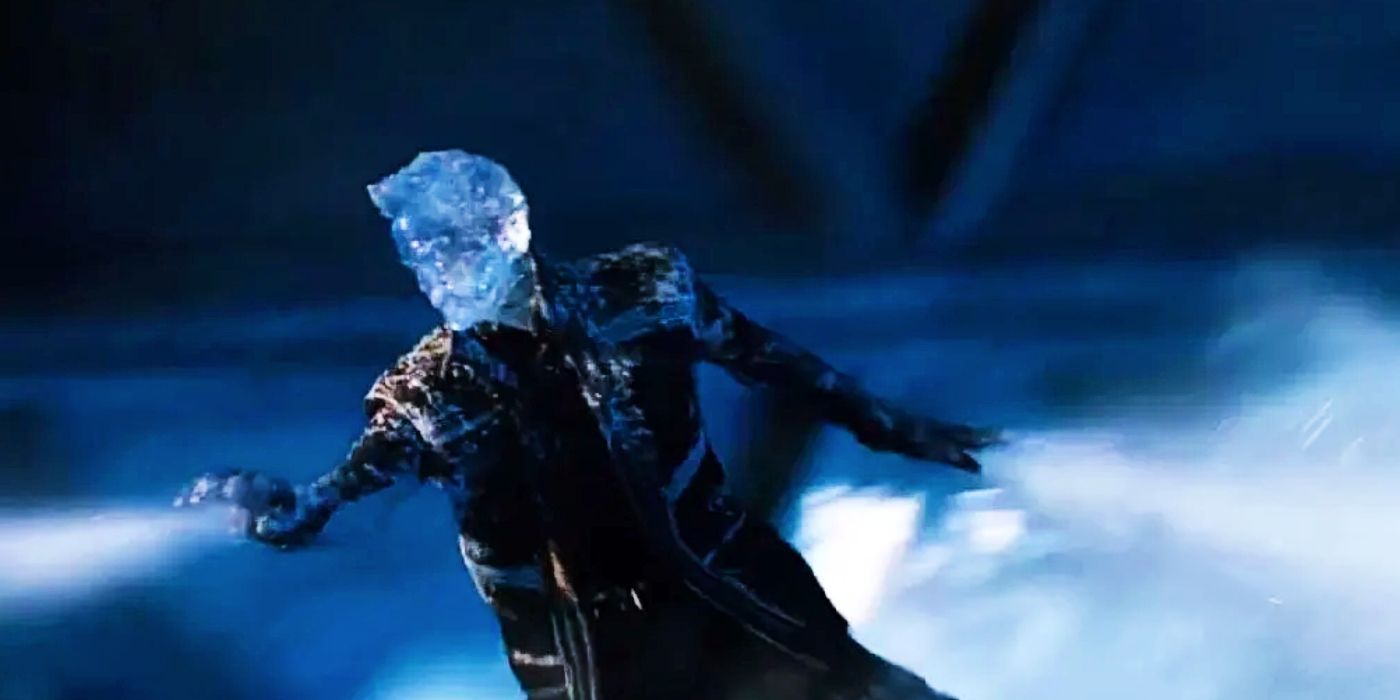 Bobby Drake Iceman deslizando no gelo em X-Men: Dias de um Futuro Esquecido