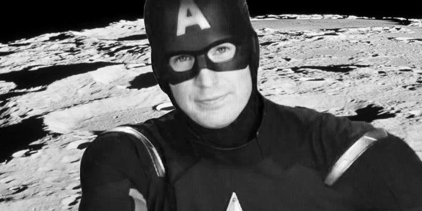 captain america on the moon