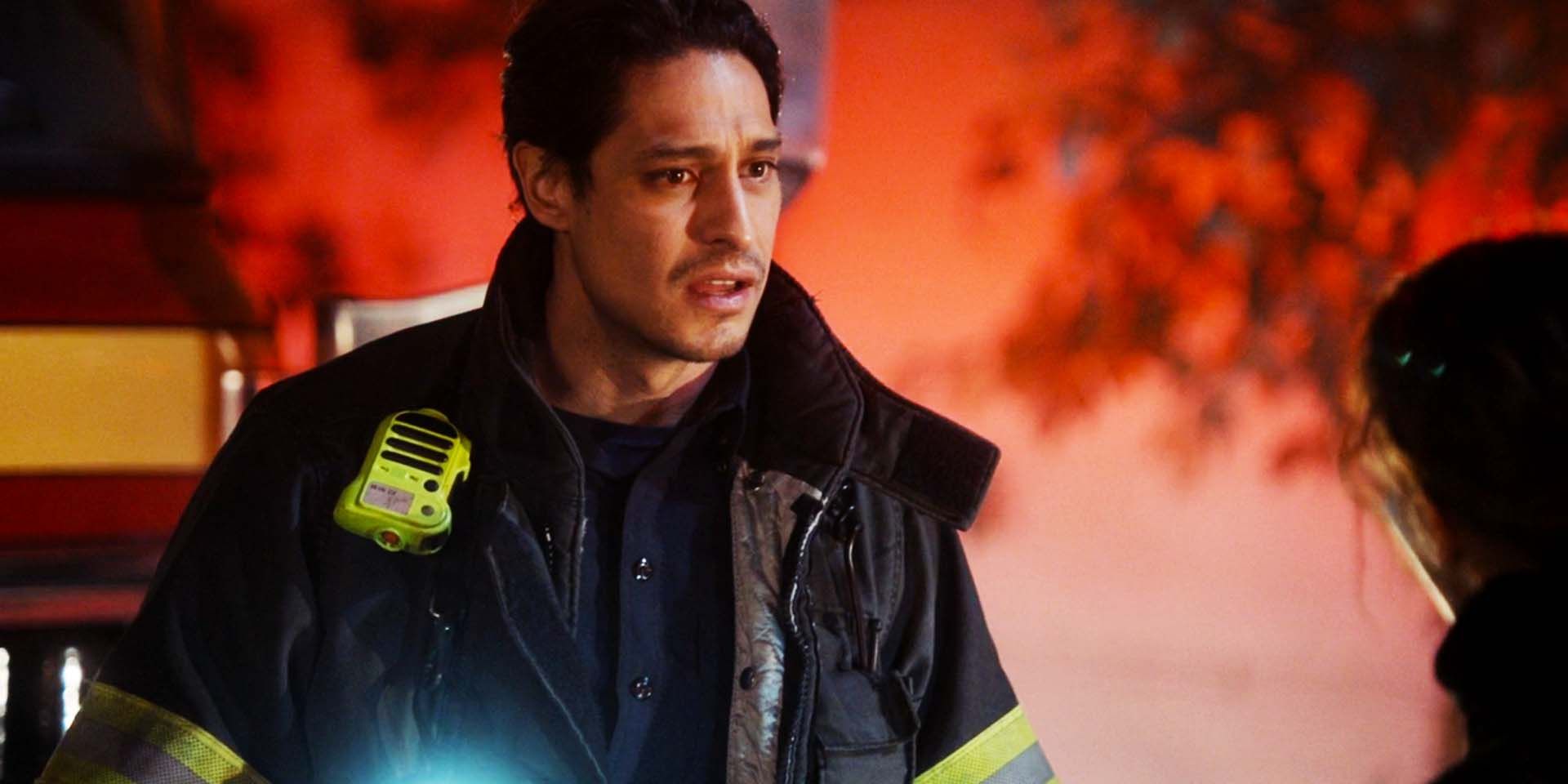 Carlos Miranda as Theo Ruiz in Station 19 season 6 episode 14