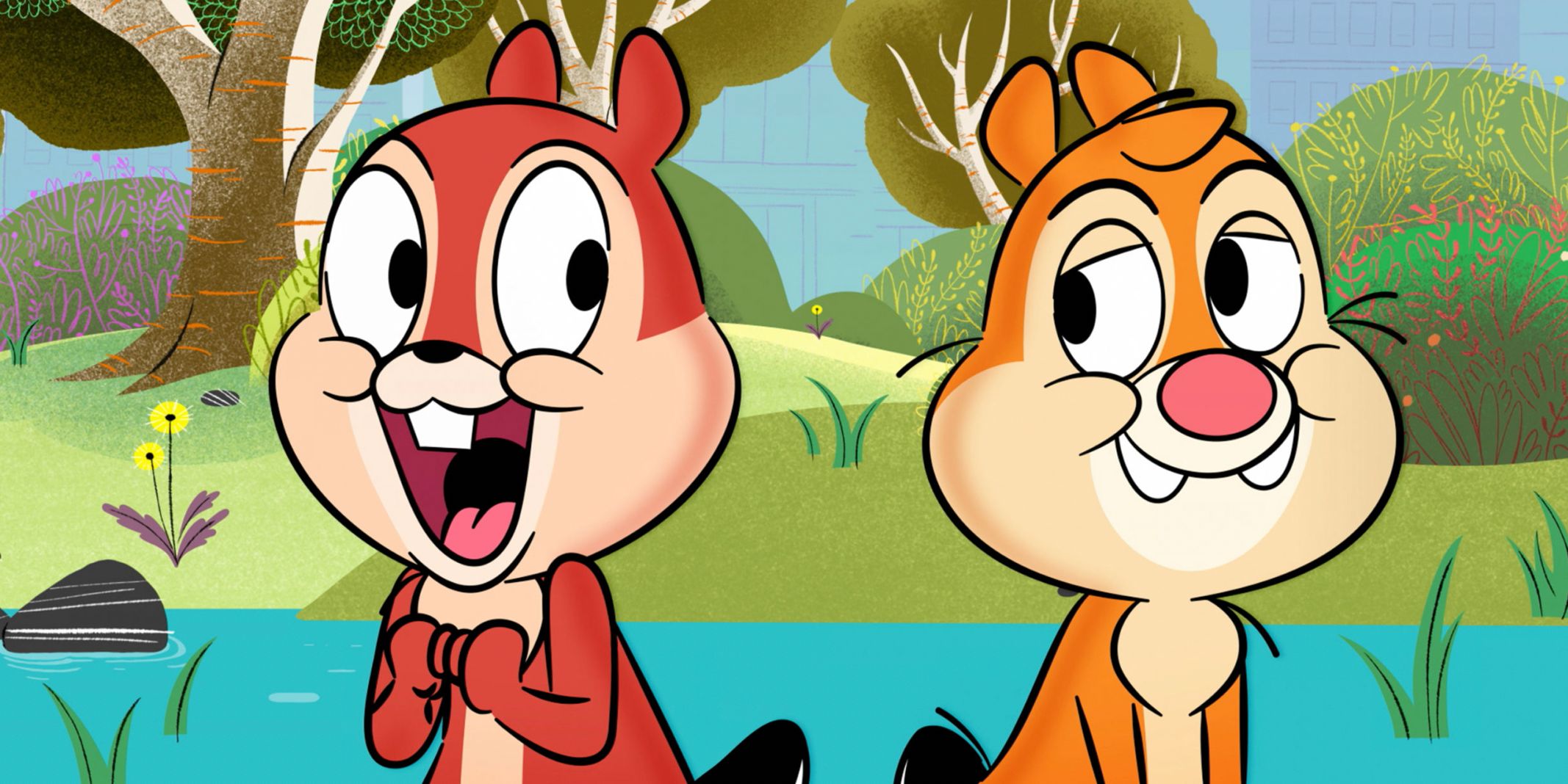 Chip and Dale in the Disney Channel series Chip n Dale Park Life