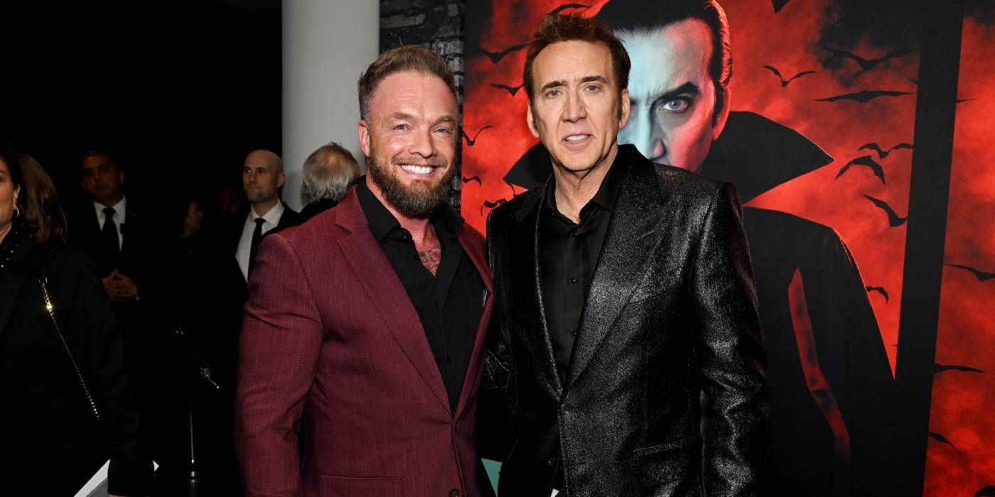 Chris Brewster and Nicolas Cage the Renfield premiere image