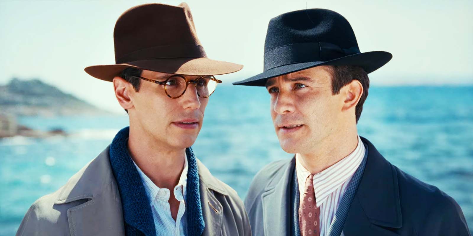 Cory Michael Smith as Varian Fry and Luke Thompson as Hiram Bingham in Transatlantic episode 7